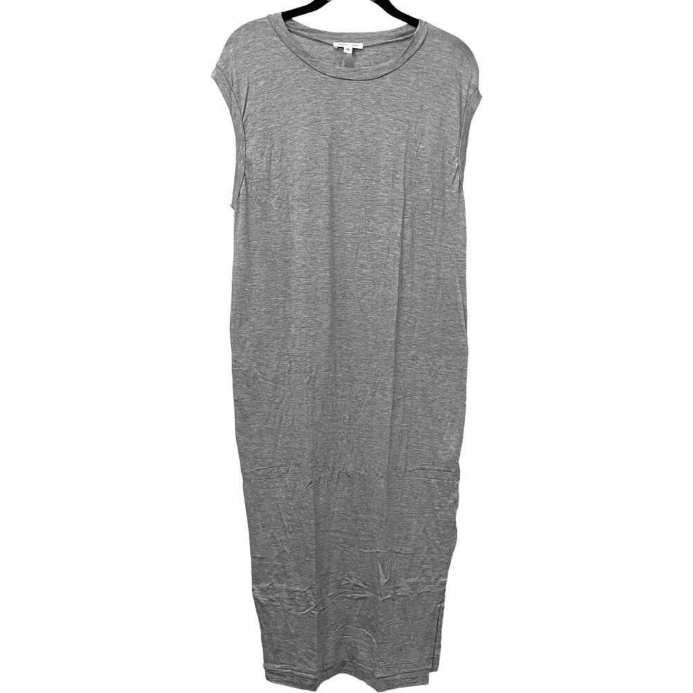 Silence + Noise Midi Dress XS Gray Cutout Back Oversized Urban Outfitters NWOT